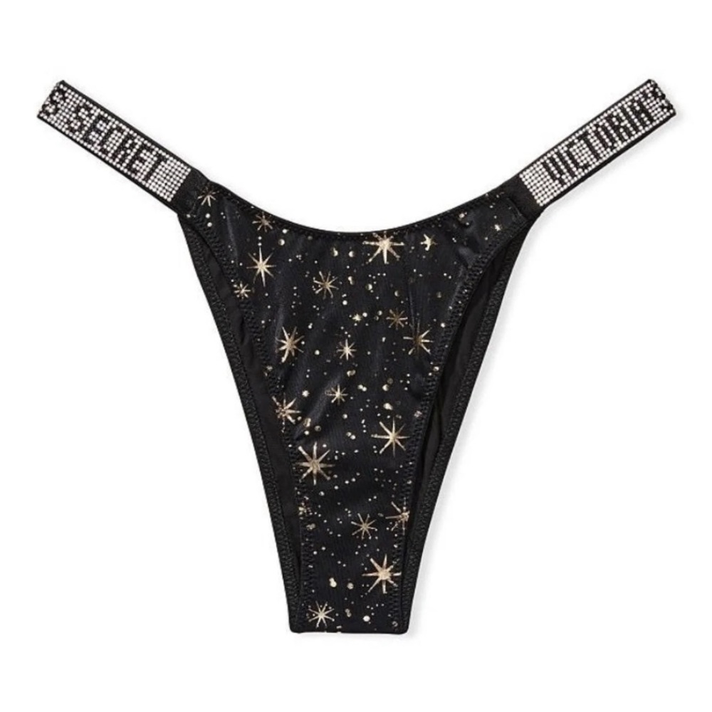 New VS Very Sexy Bombshell Shine Strap Brazilian Panty, Medium